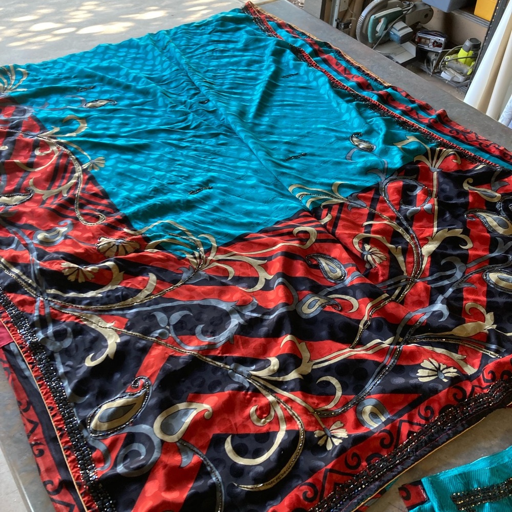Beaded Indian (?) Scarf / Sari / Dress